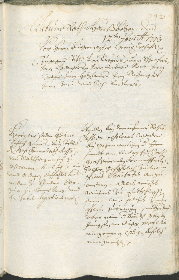 Civic Archives of Bozen-Bolzano - BOhisto Ratsprotokoll 1711/14 