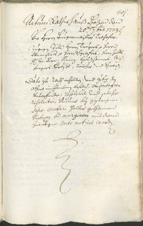 Archivio Storico della Città di Bolzano - BOhisto protocollo consiliare 1711/14 