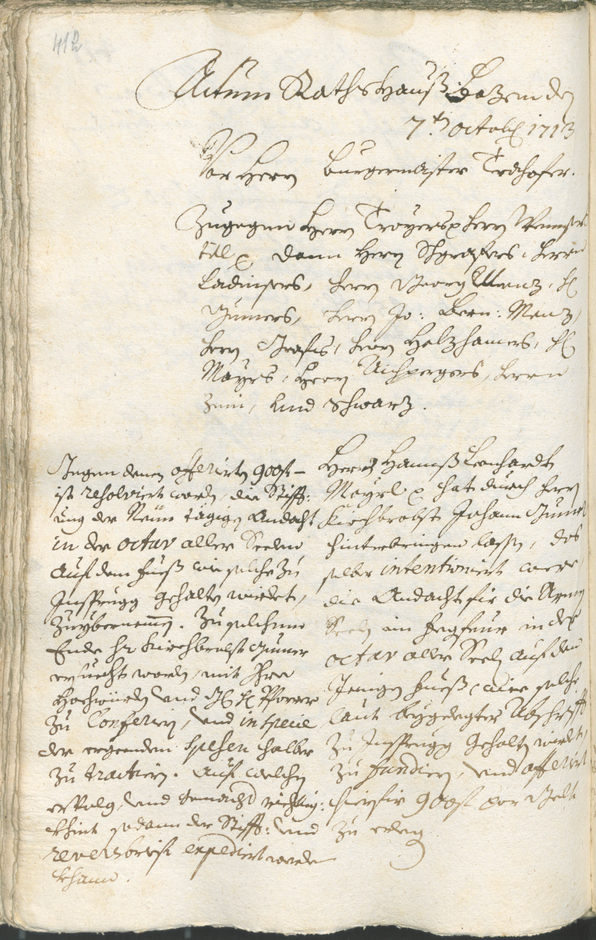 Archivio Storico della Città di Bolzano - BOhisto protocollo consiliare 1711/14 