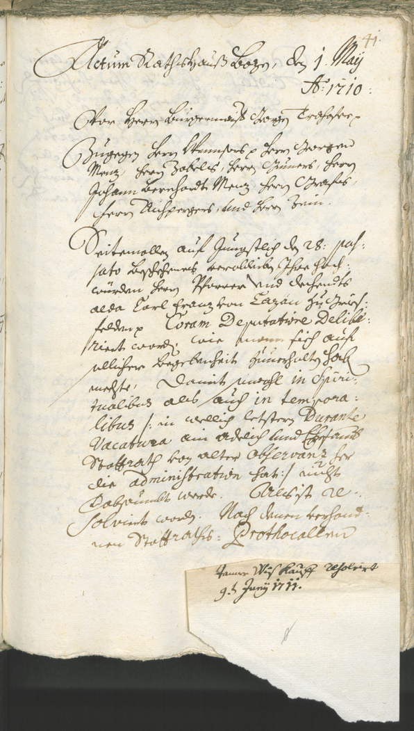 Civic Archives of Bozen-Bolzano - BOhisto Ratsprotokoll 1711/14 