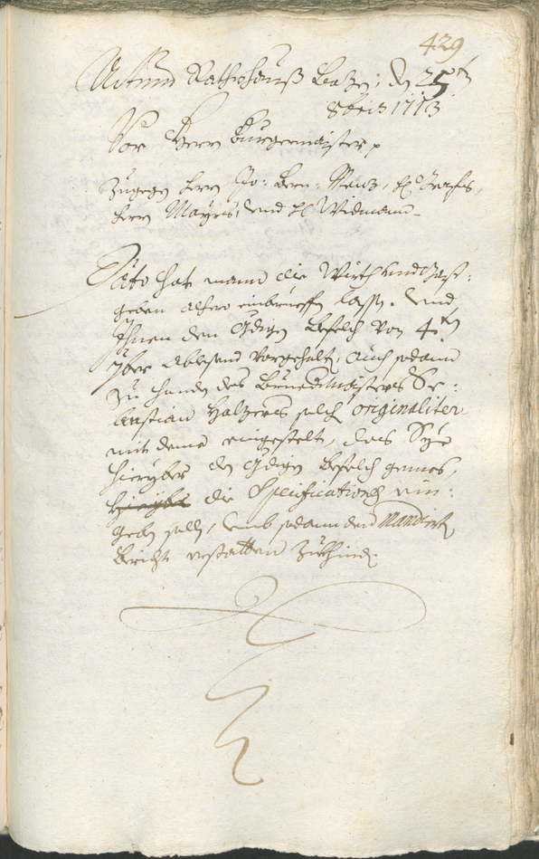 Archivio Storico della Città di Bolzano - BOhisto protocollo consiliare 1711/14 