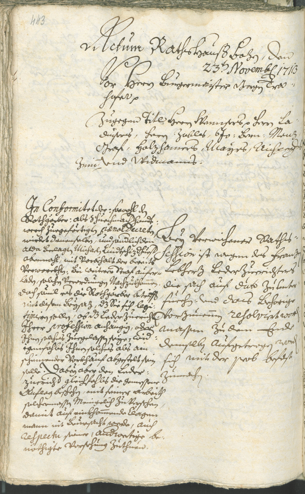 Archivio Storico della Città di Bolzano - BOhisto protocollo consiliare 1711/14 