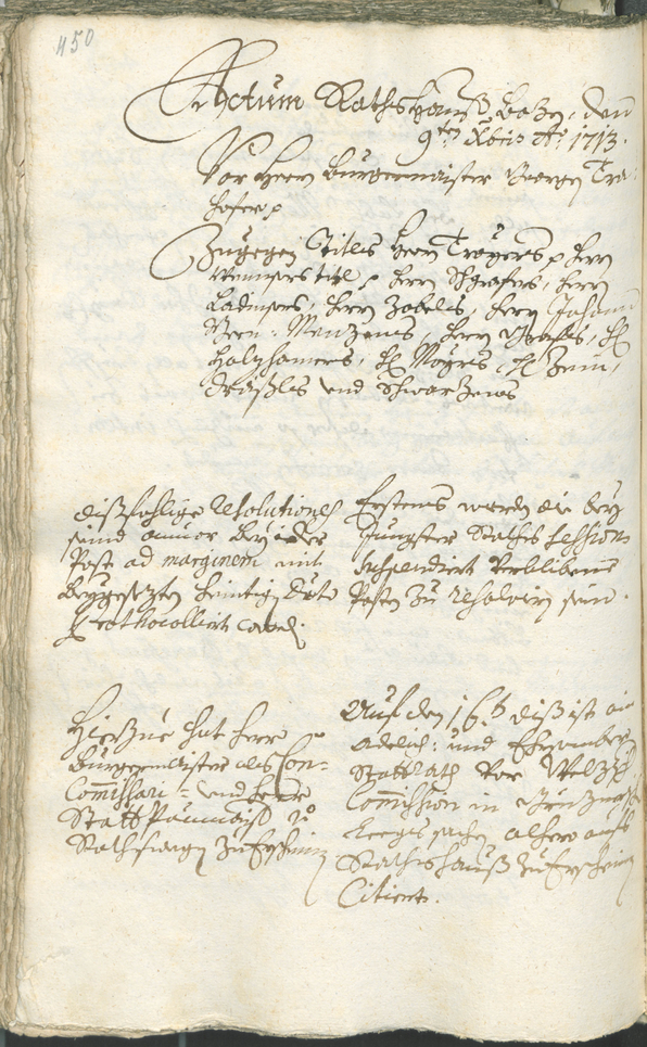 Stadtarchiv Bozen - BOhisto Ratsprotokoll 1711/14 