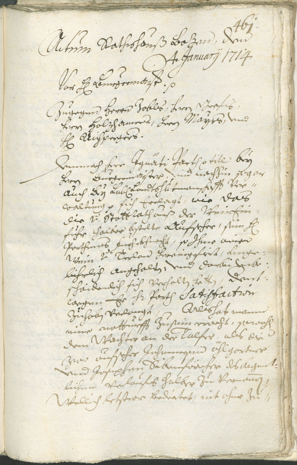 Civic Archives of Bozen-Bolzano - BOhisto Ratsprotokoll 1711/14 