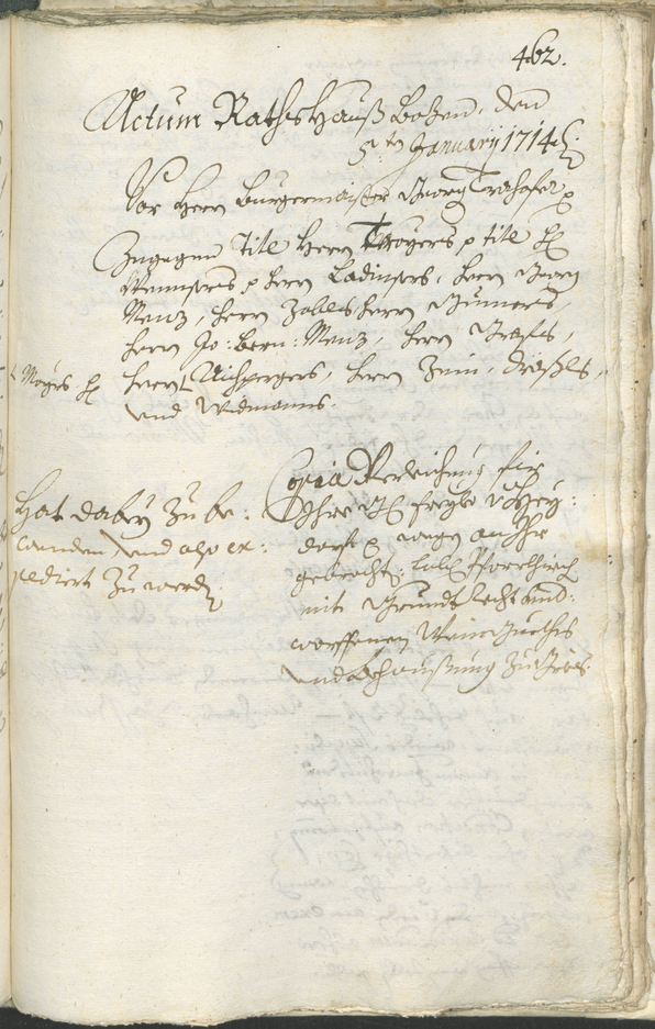 Stadtarchiv Bozen - BOhisto Ratsprotokoll 1711/14 