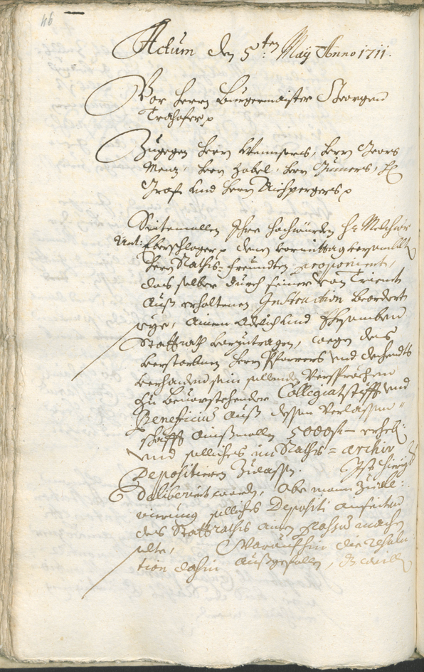 Stadtarchiv Bozen - BOhisto Ratsprotokoll 1711/14 