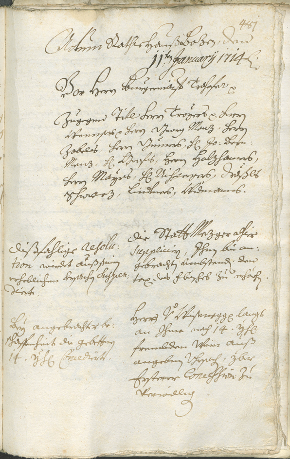 Civic Archives of Bozen-Bolzano - BOhisto Ratsprotokoll 1711/14 