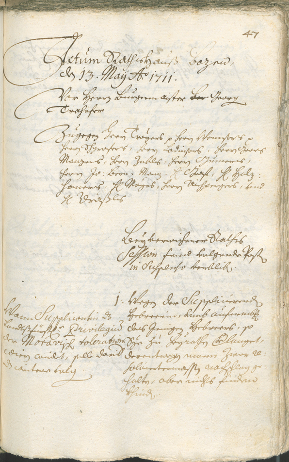 Archivio Storico della Città di Bolzano - BOhisto protocollo consiliare 1711/14 