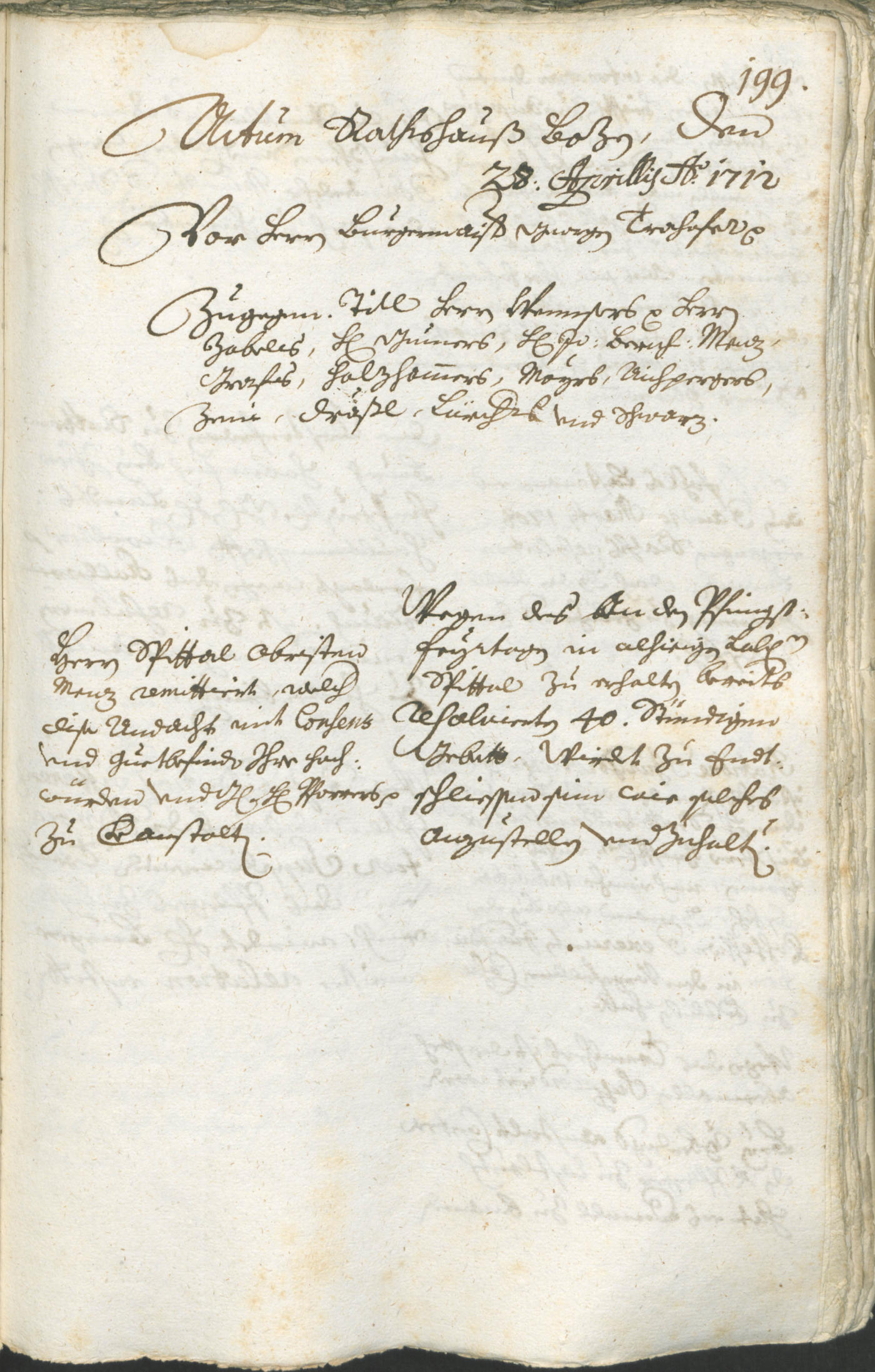 Civic Archives of Bozen-Bolzano - BOhisto Ratsprotokoll 1711/14 
