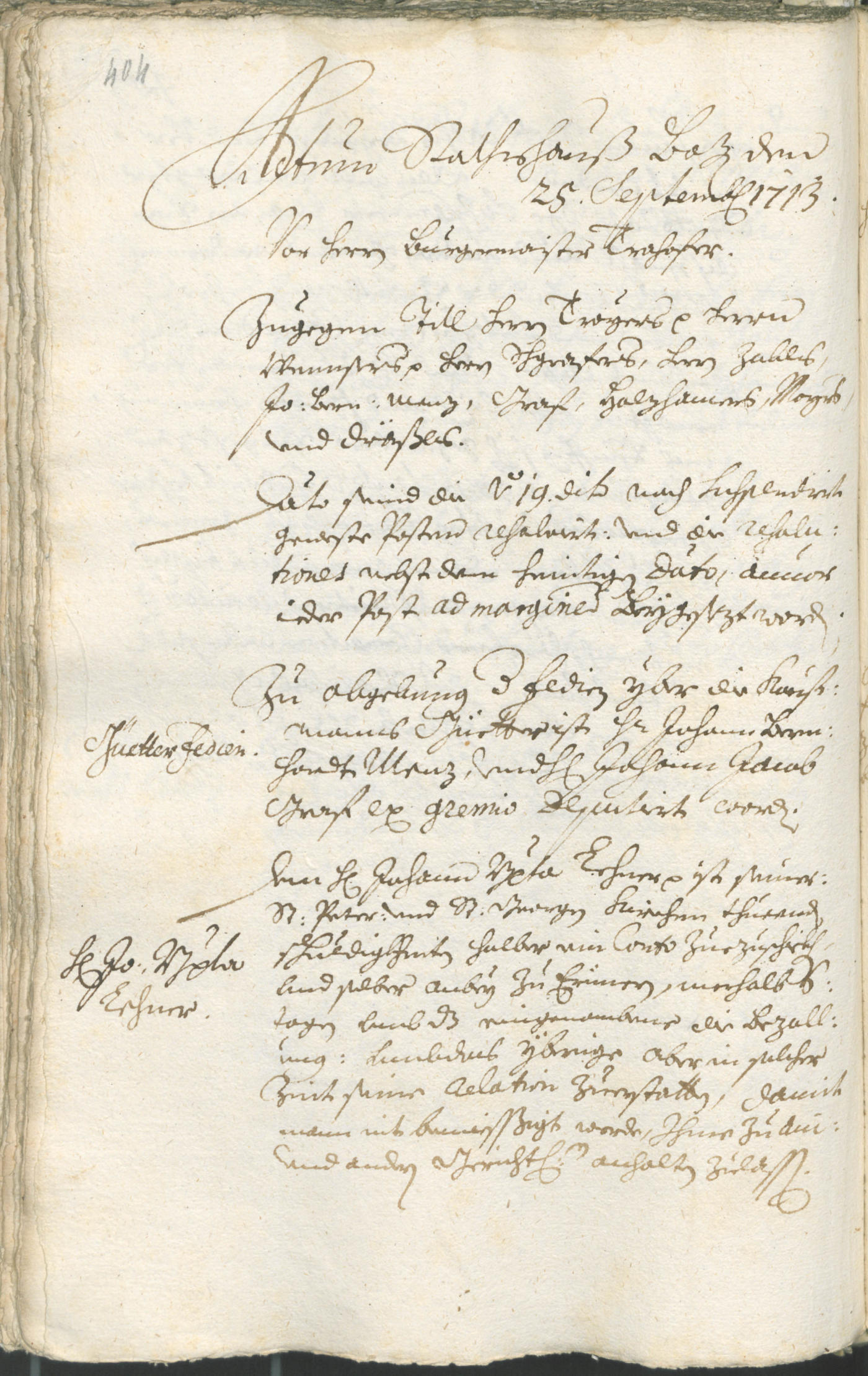 Civic Archives of Bozen-Bolzano - BOhisto Ratsprotokoll 1711/14 