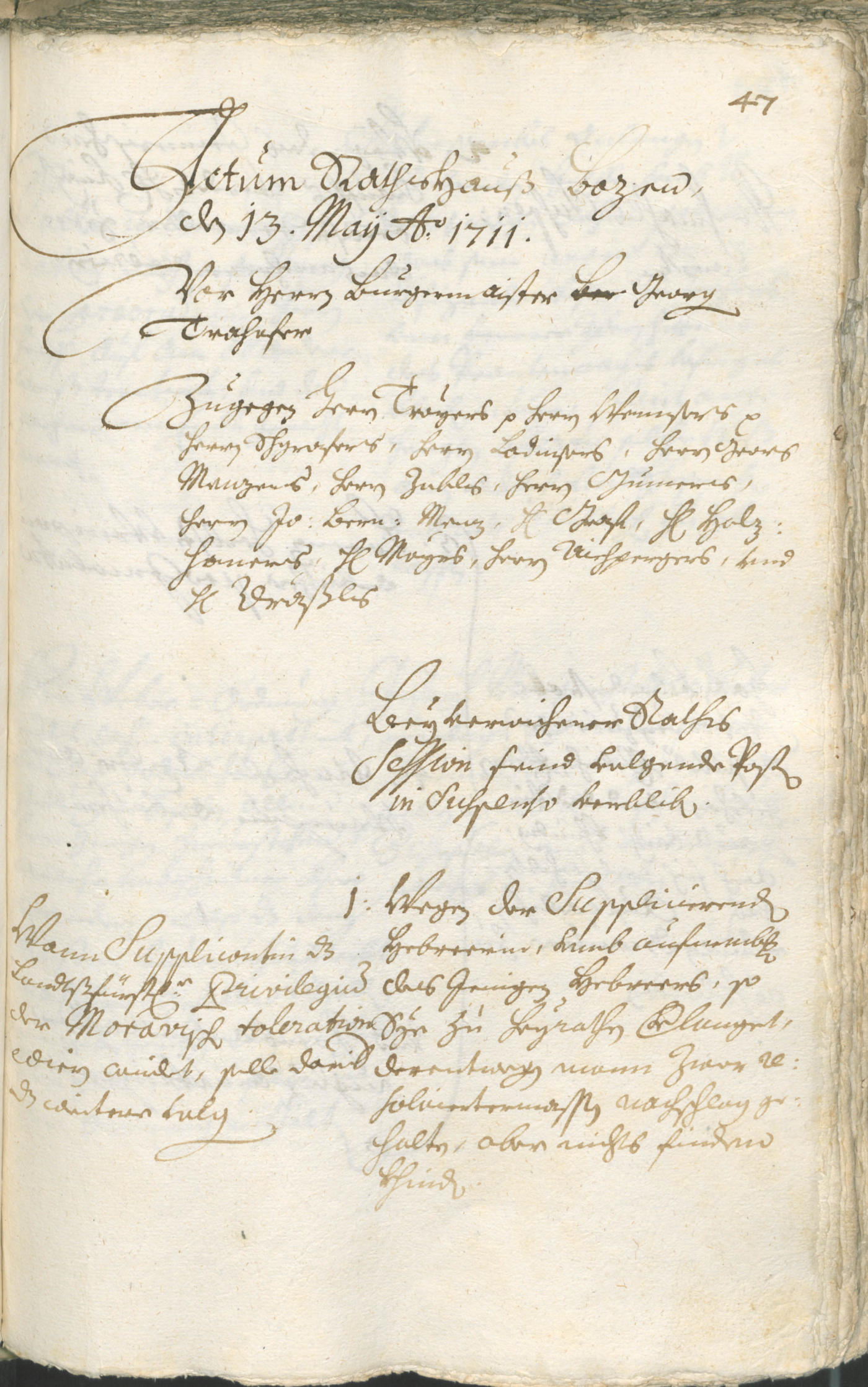 Civic Archives of Bozen-Bolzano - BOhisto Ratsprotokoll 1711/14 