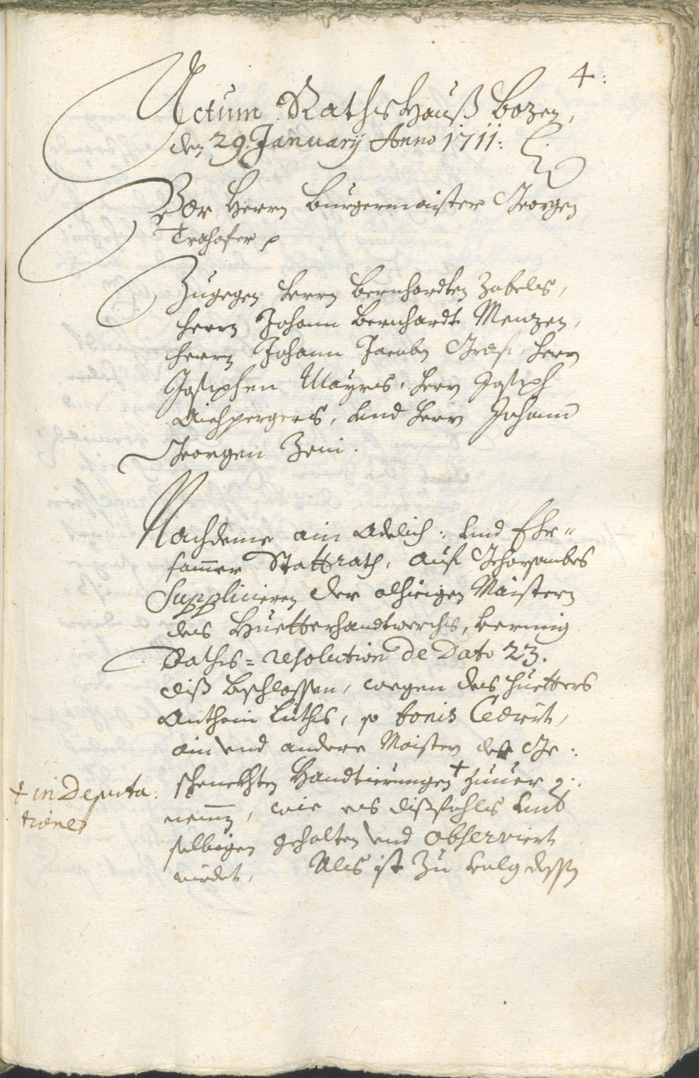 Civic Archives of Bozen-Bolzano - BOhisto Ratsprotokoll 1711/14 