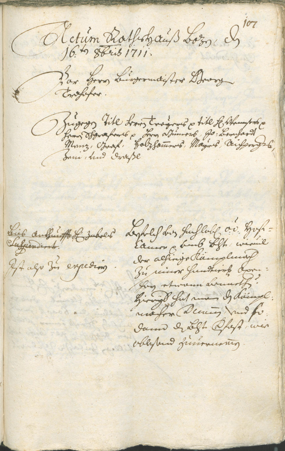 Archivio Storico della Città di Bolzano - BOhisto protocollo consiliare 1711/14 