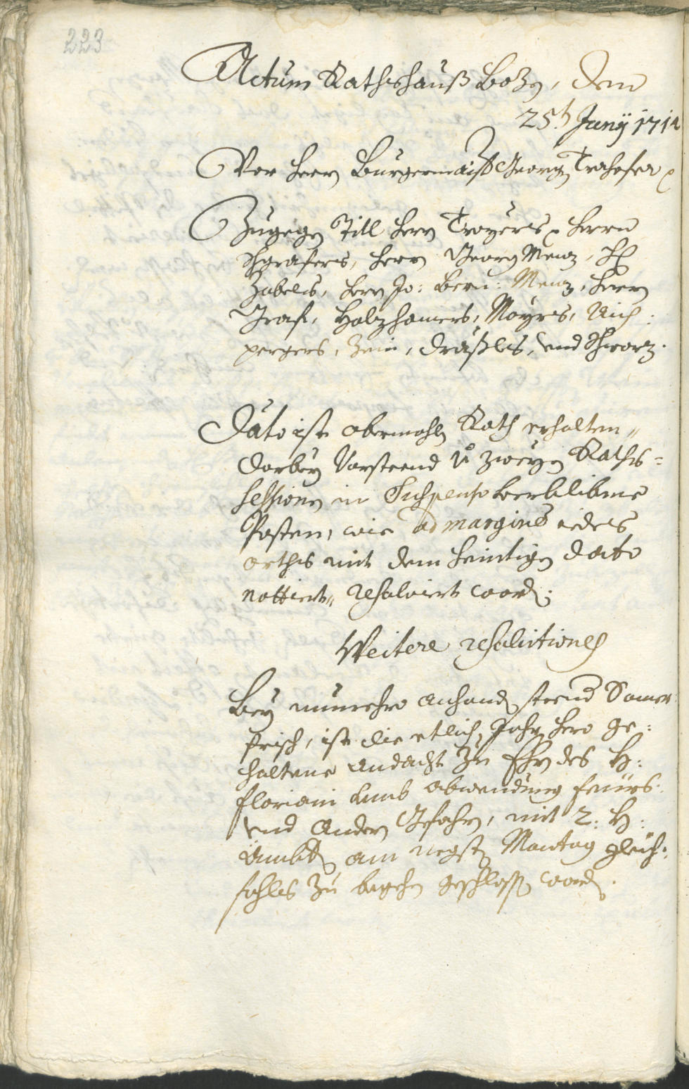 Civic Archives of Bozen-Bolzano - BOhisto Ratsprotokoll 1711/14 