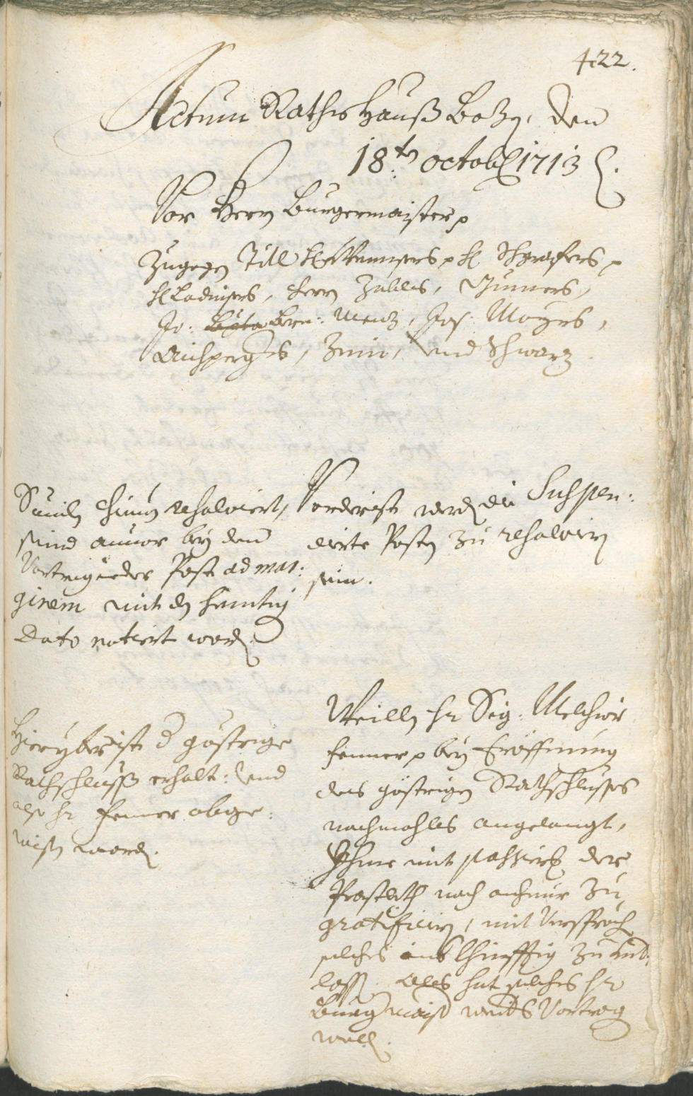 Civic Archives of Bozen-Bolzano - BOhisto Ratsprotokoll 1711/14 