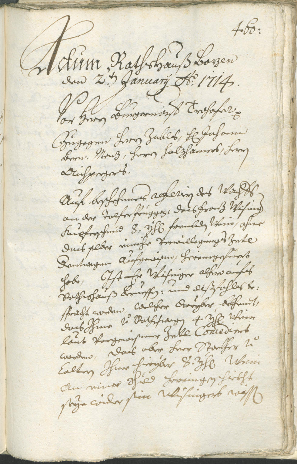 Archivio Storico della Città di Bolzano - BOhisto protocollo consiliare 1711/14 