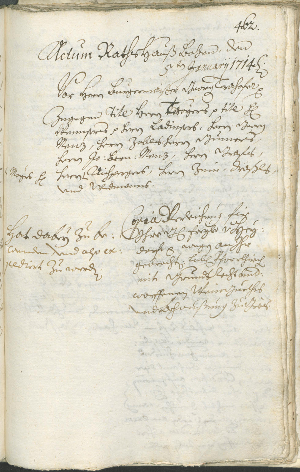 Archivio Storico della Città di Bolzano - BOhisto protocollo consiliare 1711/14 