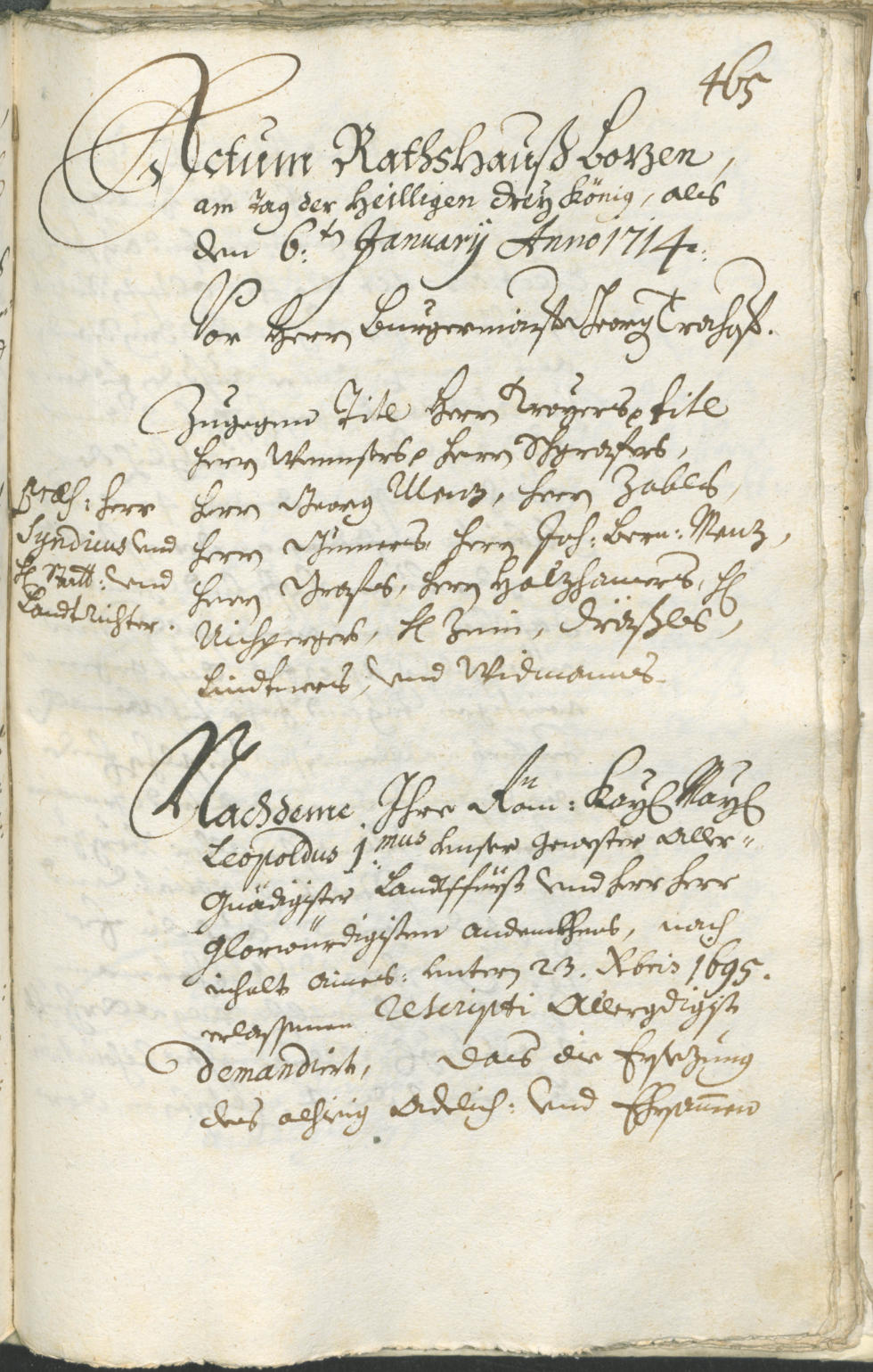 Archivio Storico della Città di Bolzano - BOhisto protocollo consiliare 1711/14 