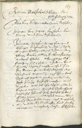 Archivio Storico della Città di Bolzano - BOhisto protocollo consiliare 1711/14 - 
