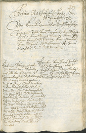 Civic Archives of Bozen-Bolzano - BOhisto Ratsprotokoll 1711/14 - 