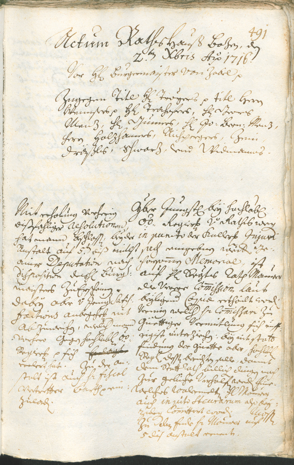 Archivio Storico della Città di Bolzano - BOhisto protocollo consiliare 1714/17 