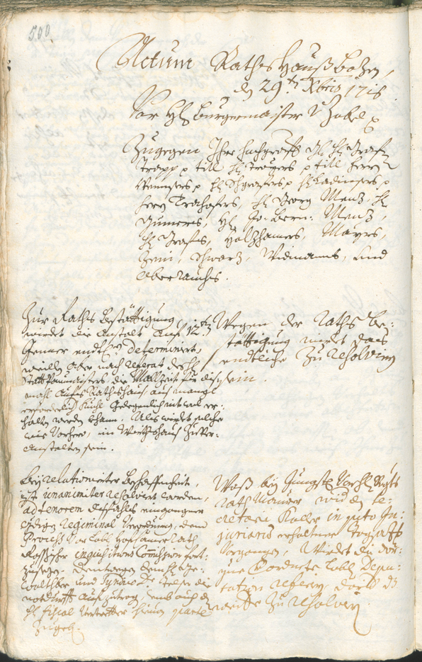 Civic Archives of Bozen-Bolzano - BOhisto Ratsprotokoll 1714/17 