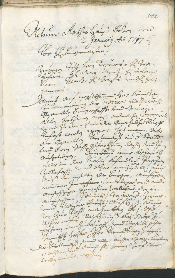 Civic Archives of Bozen-Bolzano - BOhisto Ratsprotokoll 1714/17 