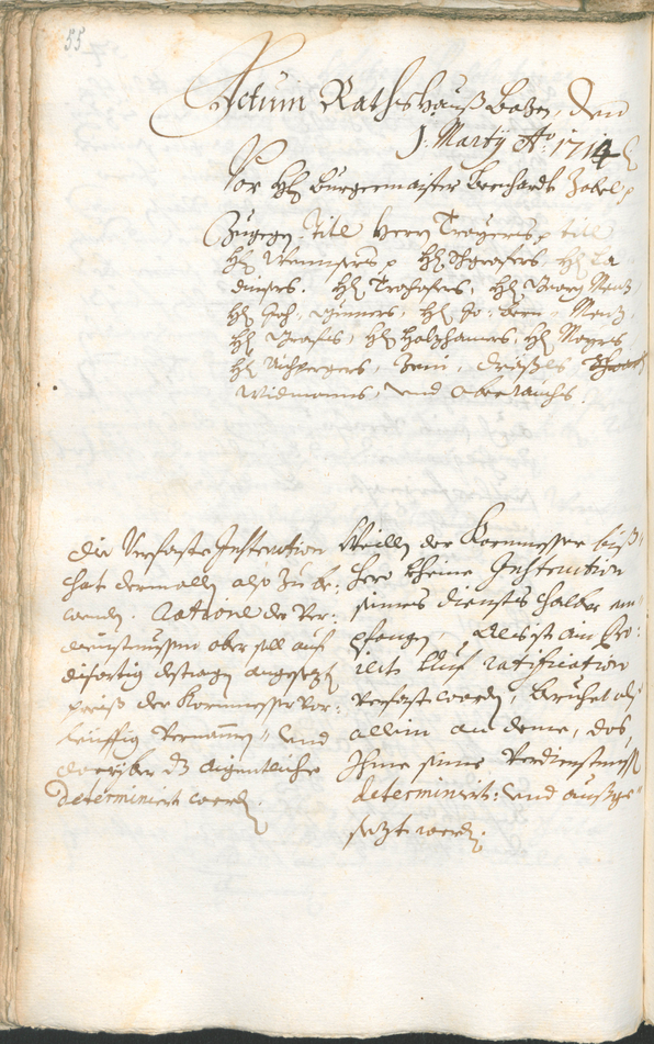 Civic Archives of Bozen-Bolzano - BOhisto Ratsprotokoll 1714/17 