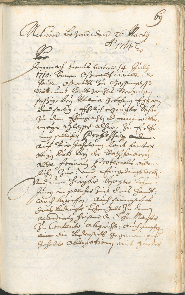 Civic Archives of Bozen-Bolzano - BOhisto Ratsprotokoll 1714/17 