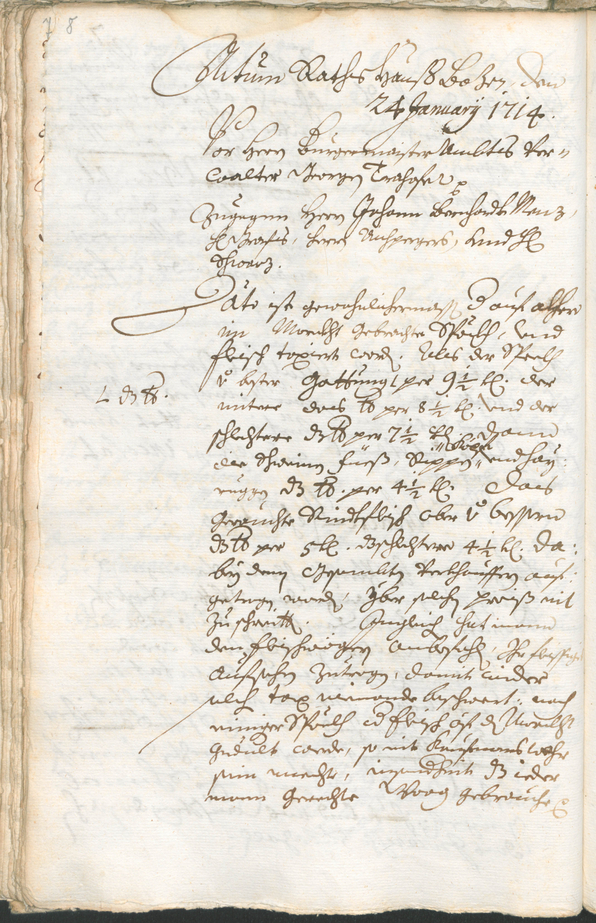 Civic Archives of Bozen-Bolzano - BOhisto Ratsprotokoll 1714/17 