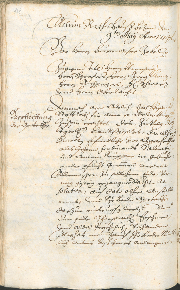 Civic Archives of Bozen-Bolzano - BOhisto Ratsprotokoll 1714/17 