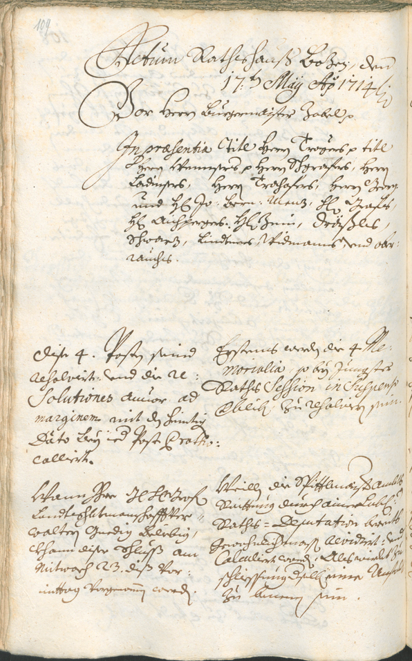 Civic Archives of Bozen-Bolzano - BOhisto Ratsprotokoll 1714/17 