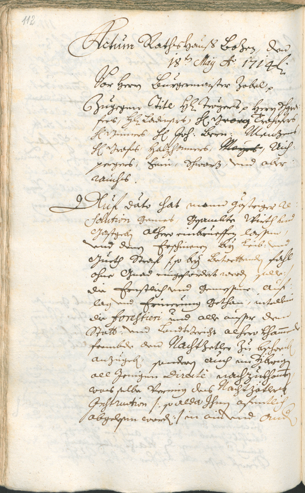 Civic Archives of Bozen-Bolzano - BOhisto Ratsprotokoll 1714/17 