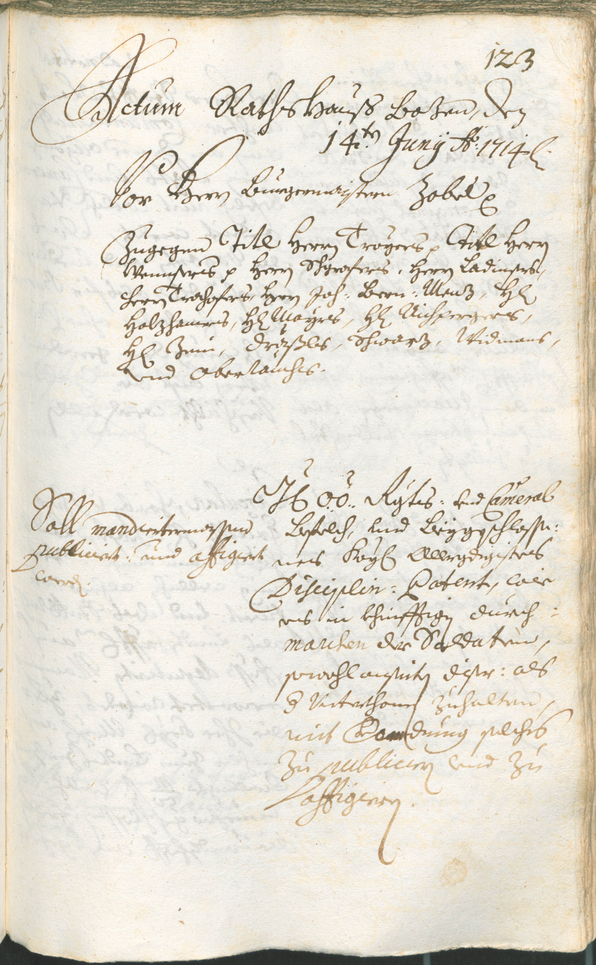 Civic Archives of Bozen-Bolzano - BOhisto Ratsprotokoll 1714/17 