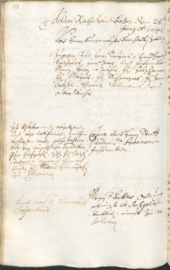 Civic Archives of Bozen-Bolzano - BOhisto Ratsprotokoll 1714/17 