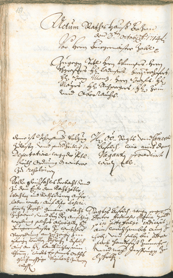 Civic Archives of Bozen-Bolzano - BOhisto Ratsprotokoll 1714/17 