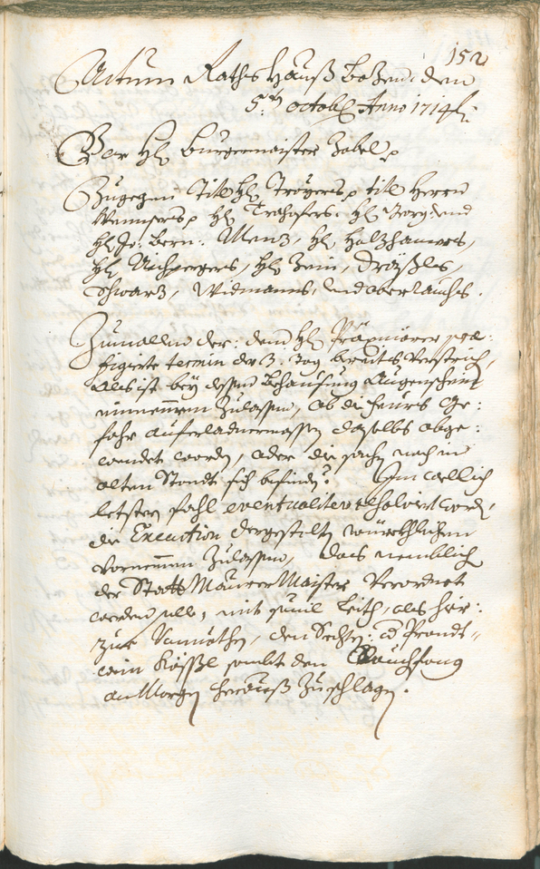 Civic Archives of Bozen-Bolzano - BOhisto Ratsprotokoll 1714/17 