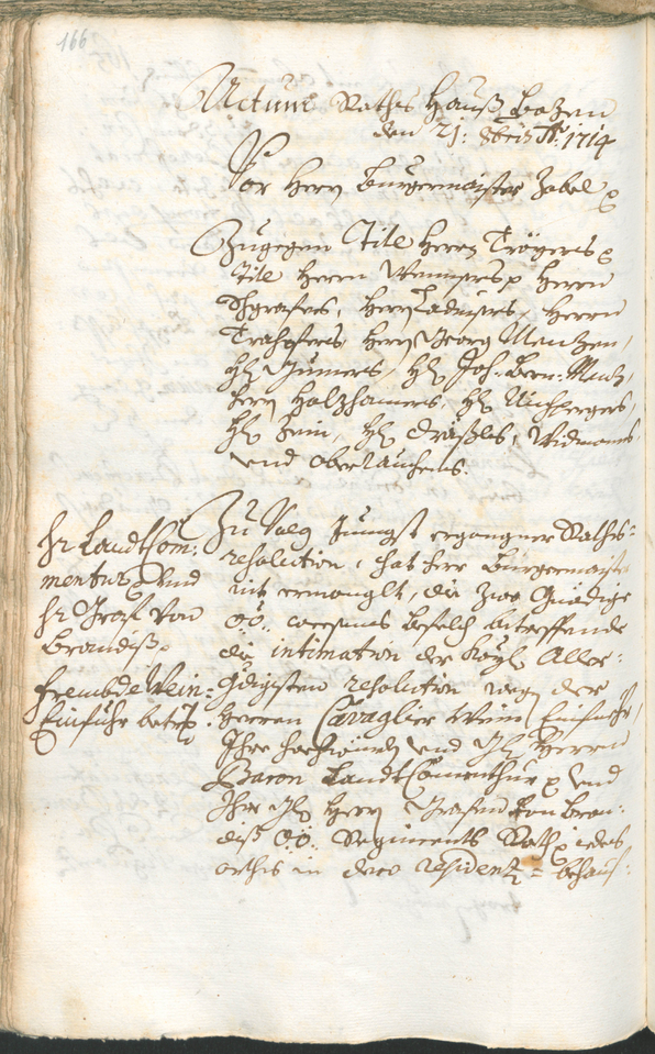 Archivio Storico della Città di Bolzano - BOhisto protocollo consiliare 1714/17 