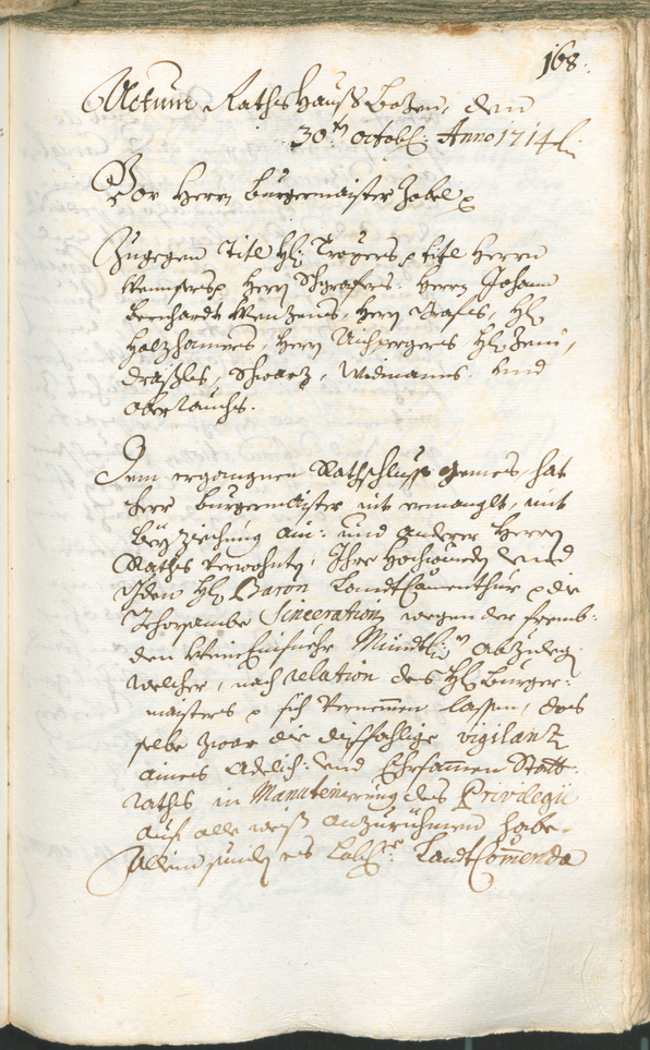 Civic Archives of Bozen-Bolzano - BOhisto Ratsprotokoll 1714/17 