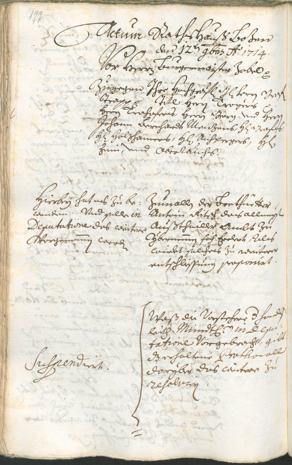 Civic Archives of Bozen-Bolzano - BOhisto Ratsprotokoll 1714/17 