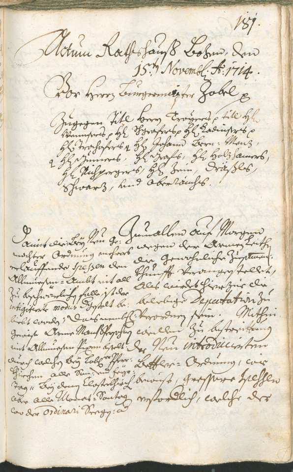 Civic Archives of Bozen-Bolzano - BOhisto Ratsprotokoll 1714/17 