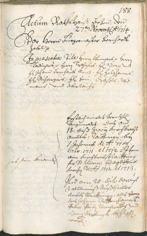 Civic Archives of Bozen-Bolzano - BOhisto Ratsprotokoll 1714/17 