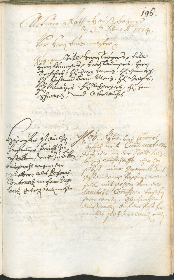 Civic Archives of Bozen-Bolzano - BOhisto Ratsprotokoll 1714/17 