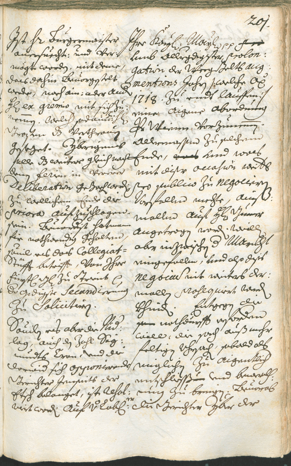 Stadtarchiv Bozen - BOhisto Ratsprotokoll 1714/17 