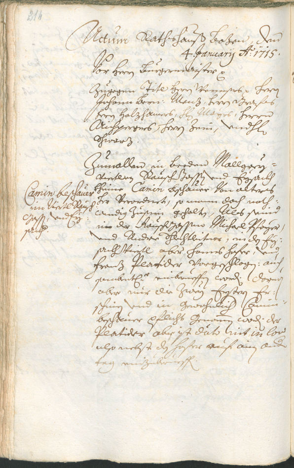 Civic Archives of Bozen-Bolzano - BOhisto Ratsprotokoll 1714/17 