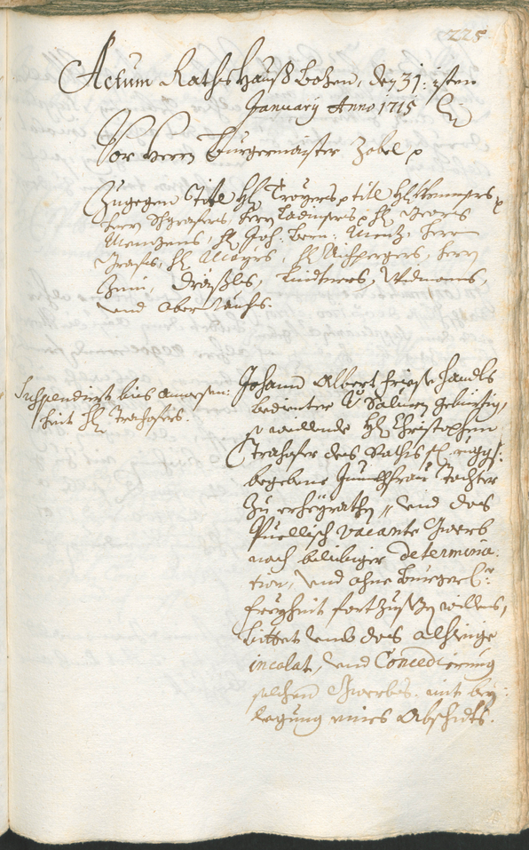 Civic Archives of Bozen-Bolzano - BOhisto Ratsprotokoll 1714/17 