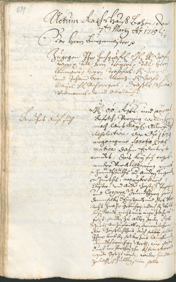 Civic Archives of Bozen-Bolzano - BOhisto Ratsprotokoll 1714/17 