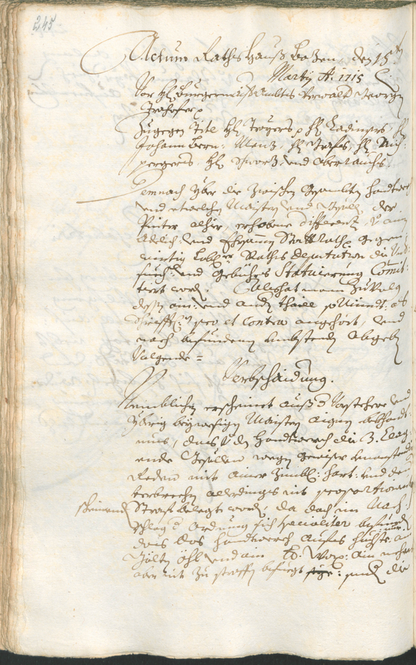 Civic Archives of Bozen-Bolzano - BOhisto Ratsprotokoll 1714/17 