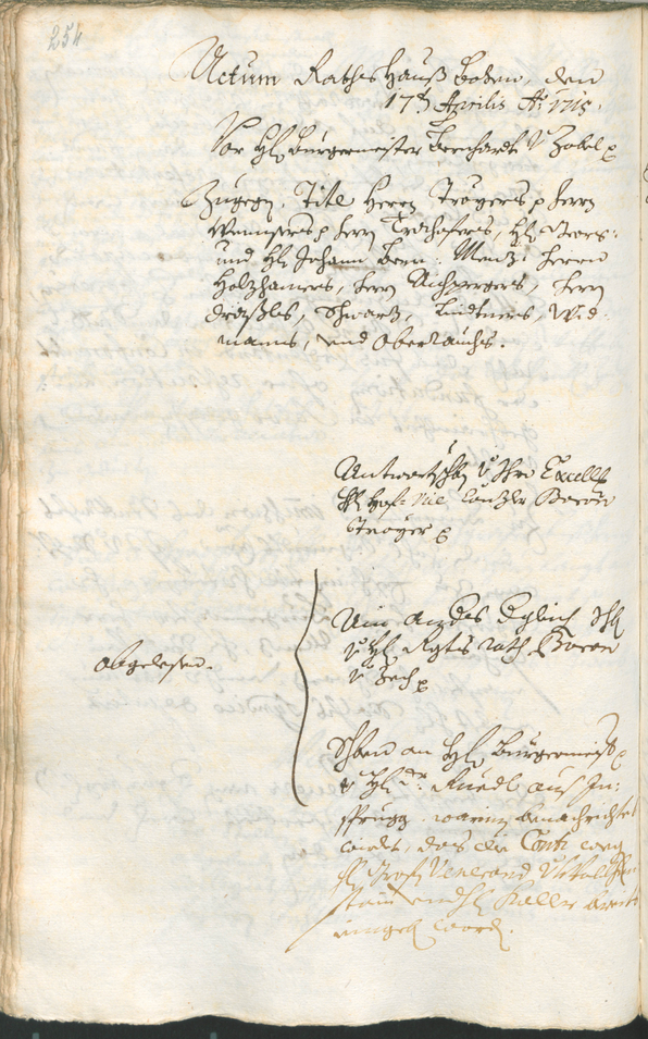 Stadtarchiv Bozen - BOhisto Ratsprotokoll 1714/17 