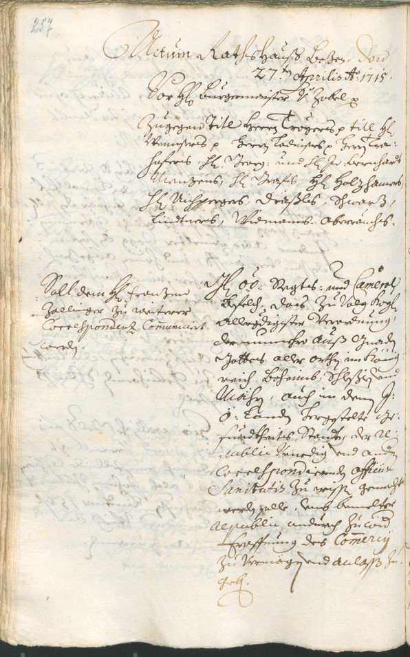 Civic Archives of Bozen-Bolzano - BOhisto Ratsprotokoll 1714/17 